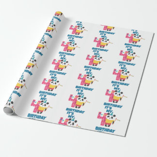 4th Birthday Wrapping Paper