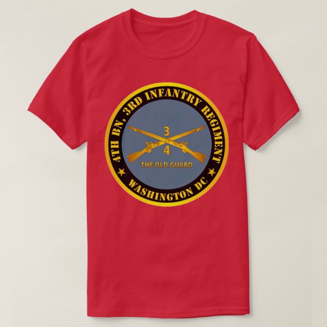 4th Bn 3rd Infantry Regiment Washington DC The Old T-Shirt (Design Front)