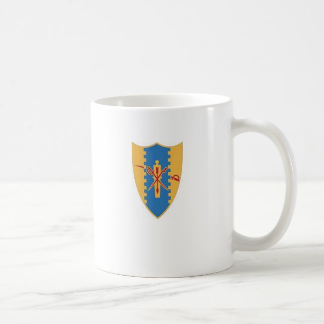 4th Cavalry crest with crossed sabers Coffee Mug (Right)