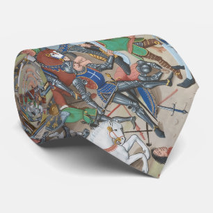 !4th Century Knights in Battle Neck Tie
