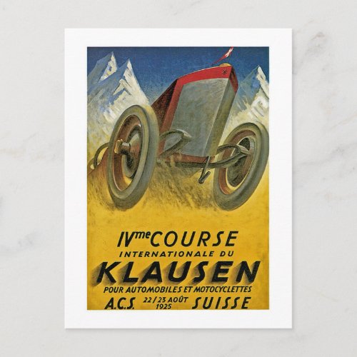 4th Course Internationale du Klausen Postcard