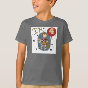 4th Cowgirl Birthday Tshirts and Gifts