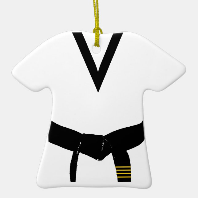 4th Degree Black Belt Uniform Ornament (Front)