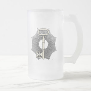 4th Degree: Secret Master or Master Traveler Frosted Glass Beer Mug