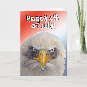 4th Fourth of July Patriotic Thank You for Service Card