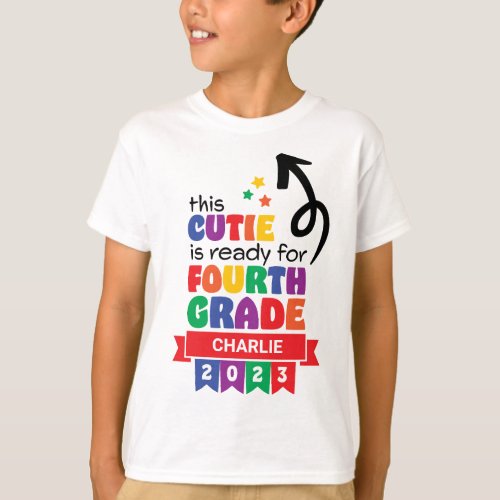 4th Grade 2023 First Day of School Back to School T_Shirt