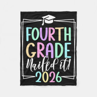 4th Grade 2026 Fourth Grade Graduation _2  Fleece Blanket