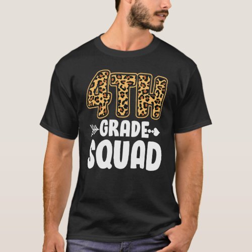 4th Grade  4th Grade Squad Back To School T_Shirt