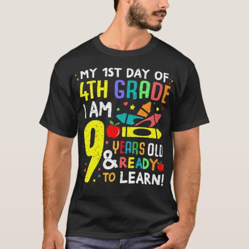 4th Grade Back to First Day of School Shirt Boys G