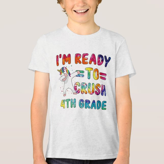 4th Grade Back to School Unicorn Tee (Front)