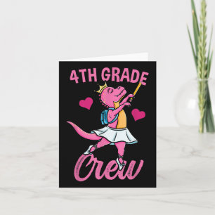 4th Grade Crew Ballet Back To School Girls Card