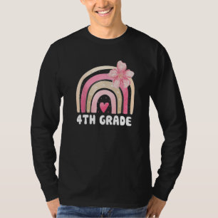 4th Grade Cute Rainbow Kids Teachers Field Day 202 T-Shirt