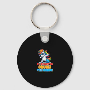 4th Grade Dabbing Unicorn I'm Ready To Crush Fourt Keychain