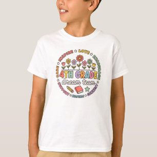4th Grade Dream Team Teacher Student Classroom T-Shirt
