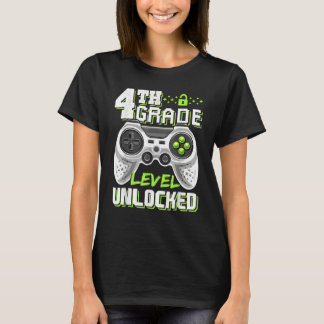4th Grade Level Unlocked Game On 4th Grade Back To T-Shirt