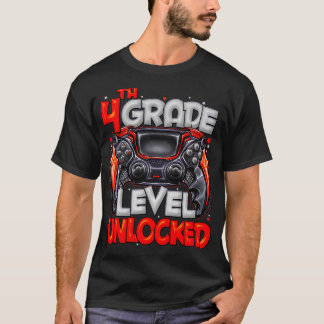 4th Grade Level Unlocked Game On 4th Grade Back To T-Shirt