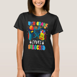 4th Grade Level Unlocked Video Game Gamer Back To T-Shirt