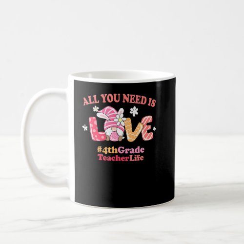 4th Grade Love Easter Teacher Life 2022 Spring Gno Coffee Mug