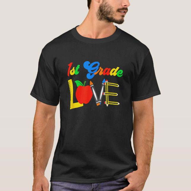 4th Grade Love Teacher Student Back To School 2023 T-Shirt (Front)