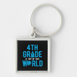4th Grade Out Of This World Science Space Keychain