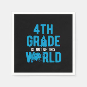 4th Grade Out Of This World Science Space Napkins