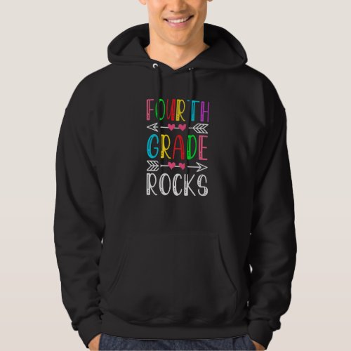 4th Grade Rocks  Students And Teachers Back To Sch Hoodie