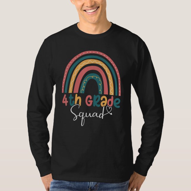 4th Grade Squad Back To School Fourth Grade Teache T-Shirt (Front)