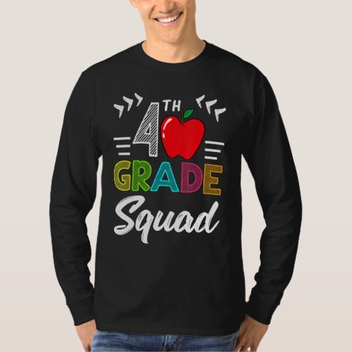 4th Grade Squad Best Team Back To School Graduatio T_Shirt