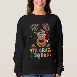 4th Grade Squad Reindeer Teacher Christmas 1 Sweatshirt