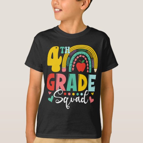 4th Grade Squad Team Back To School T_Shirt