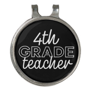 4th Grade Teacher Fourth Grade Golf Hat Clip
