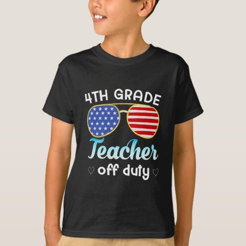 4th grade teacher off duty T_Shirt