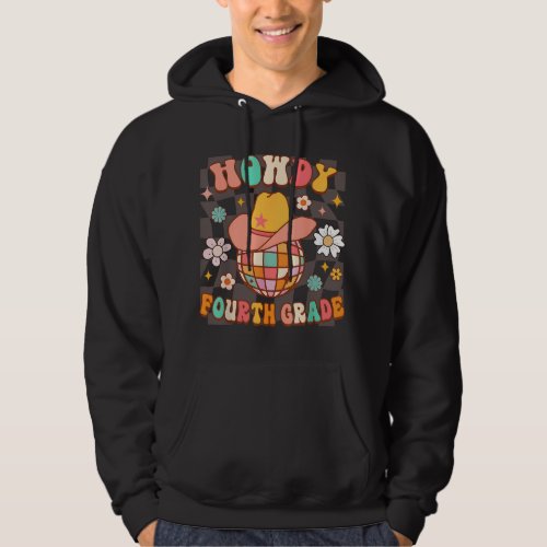 4th Grade Teacher Rodeo Country Western Howdy Four Hoodie