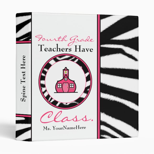 4th grade Teachers have class binder (Front/Spine)