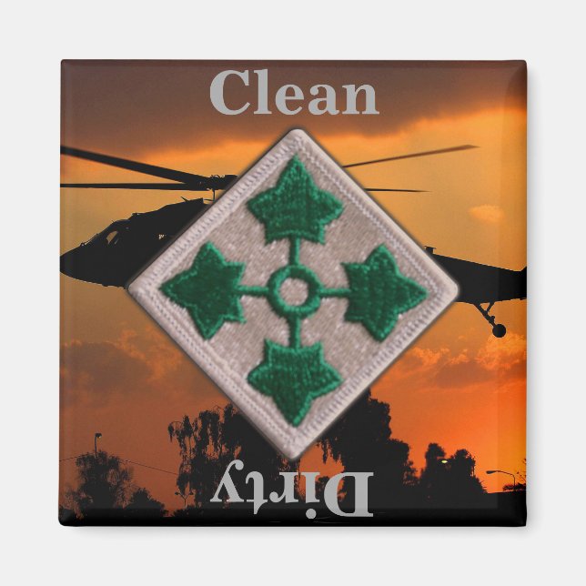 4th ID infantry division vietnam iraq war vets Magnet (Front)