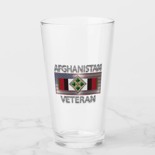 4th Infantry Division Afghanistan Veteran Glass