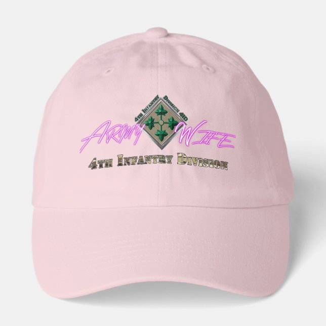 4th Infantry Division Army Wife Hat (Front)