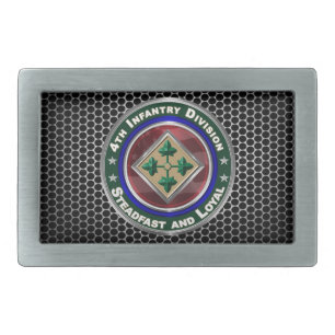 4th Infantry Division Belt Buckle