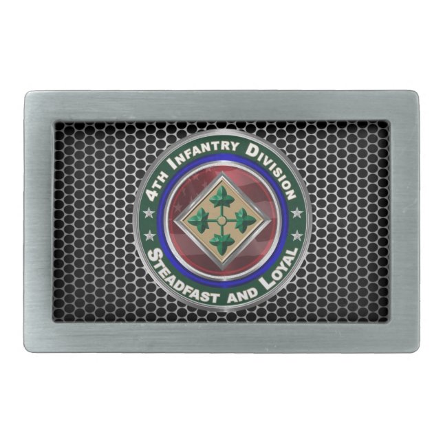 4th Infantry Division  Belt Buckle (Front)