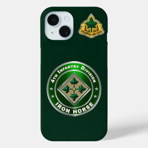 4th Infantry Division  iPhone 15 Case