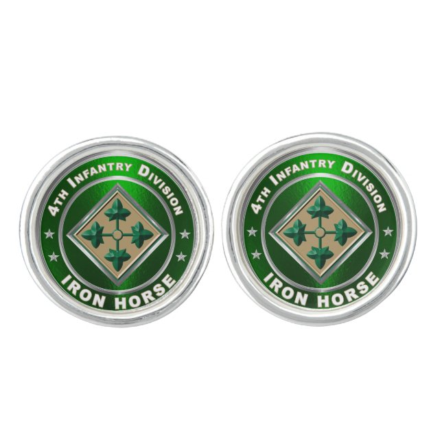 4th Infantry Division   Cufflinks (Front)