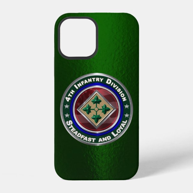 4th Infantry Division Custom Iphone Case (Back)