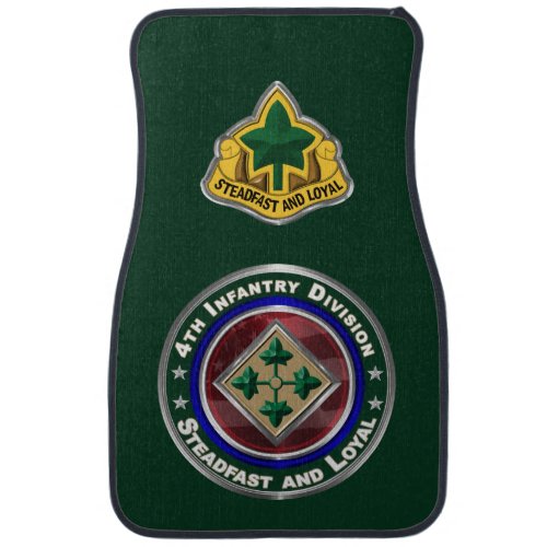 4th Infantry Division Customized Design Car Floor Mat