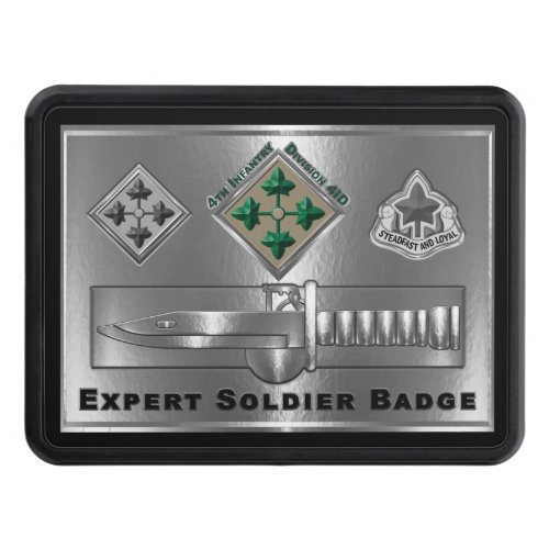 4th Infantry Division Expert Soldier Badge Hitch Cover