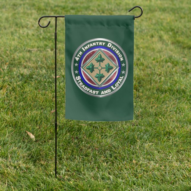 4th Infantry Division  Garden Flag (In SItu)