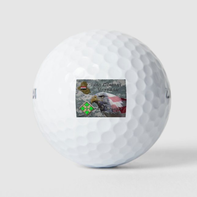 4th Infantry Division  Golf Balls (Front)