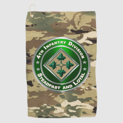 4th Infantry Division  Golf Towel