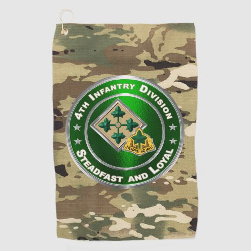 4th Infantry Division   Golf Towel