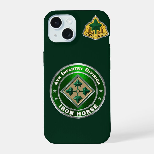 4th Infantry Division  Iphone Case (Back)