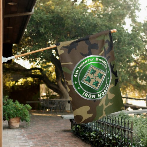 4th Infantry Division Iron Horse House Flag